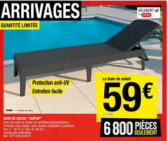 Brico Dépôt Bain de Soleil Jaipur offre