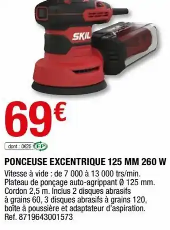 Skil Ponceuse Excentrique 125 MM 260W