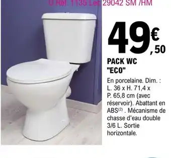 E.Leclerc Brico Pack Wc Eco offre