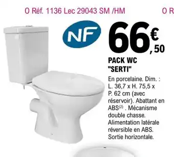 E.Leclerc Brico Pack Wc Serti offre