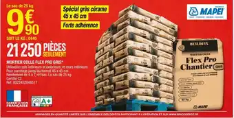 Mortier Colle Flex pro Gris