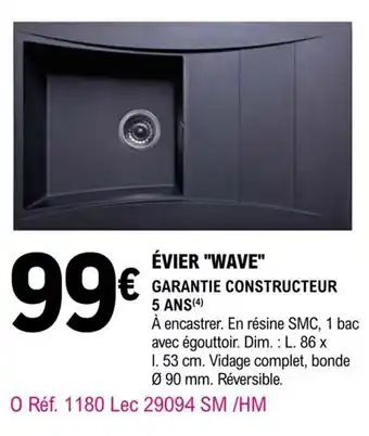 E.Leclerc Brico Évier Wave offre