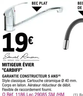 E.Leclerc Brico Mitigeur évier Cardiff offre