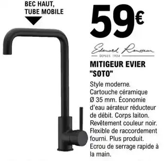 E.Leclerc Brico Mitigeur Evier Soto offre