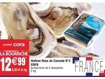 Cora x Carrefour Huîtres fines de Cancale N°3 Cora offre