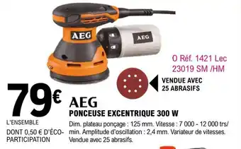 E.Leclerc Brico Aeg Ponceuse Excentrique 300w offre