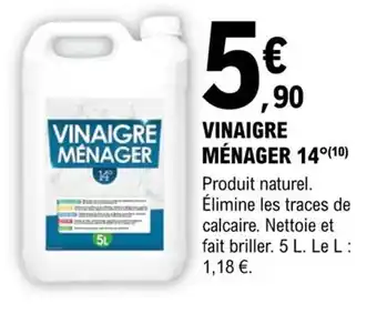 E.Leclerc Brico Vinaigre Ménager 14 offre
