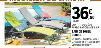 E.Leclerc Brico Bain de Soleil Courbe offre