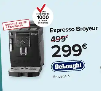 Carrefour Expresso Broyeur offre
