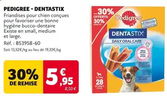 Animalis Pedigree dentastix offre