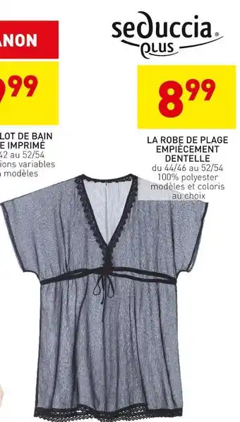 Stokomani Seduccia plus la robe de plage empiècement dentelle offre