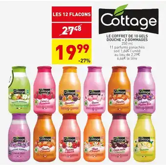 Stokomani Cottage le coffret de 10 gels douche + 2 gommages offre