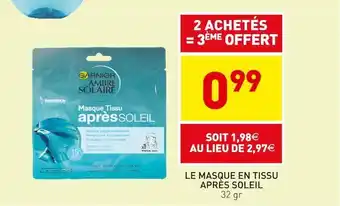 Stokomani Le masque en tissu après soleil offre