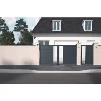 Brico Dépôt Portail aluminium battant "olinda" offre