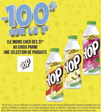 Géant Casino Yop bon plan sur une sélection de produits offre