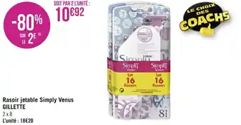 Gillette rasoir jetable simply venus