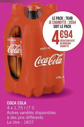 Géant Casino Coca cola coca cola offre