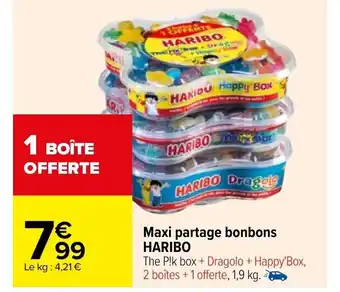 Carrefour Haribo Maxi partage bonbons offre