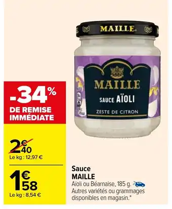 Carrefour Maille Sauce offre