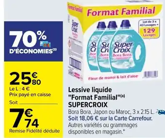 Super Croix Lessive liquide Format Familial