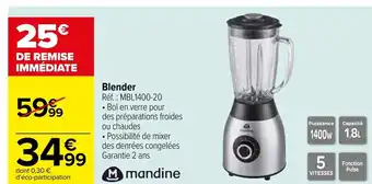 Carrefour Mandine Blender offre