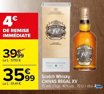 Carrefour Chivas Regal XV Scotch Whisky offre