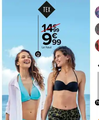 Carrefour Haut de bain femme offre