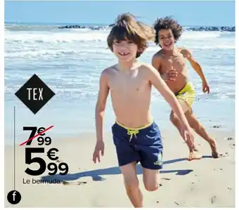 Carrefour Bermuda garçon offre