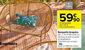 Banquette Acapulco