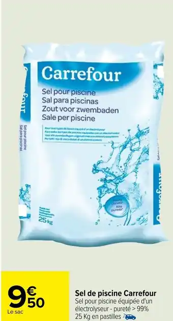 Carrefour Sel de piscine Carrefour offre