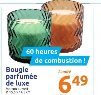 Action Bougie parfumée de luxe offre