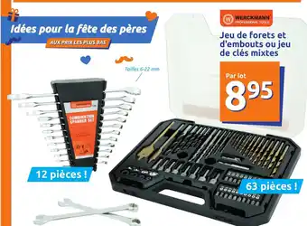 Action Werckmann Jeu de forets et d'embouts ou jeu de clés mixtes offre