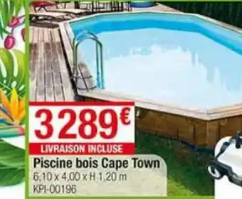 Oogarden Piscine bois Cape Town offre