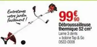 Oogarden Débroussailleuse thermique 52 cm3 offre