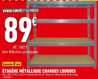 Batkor Étagère Métallique Charges Lourdes offre