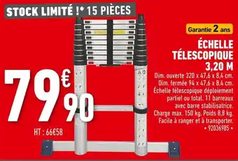 Batkor Échelle Télescopique 3.20 M offre