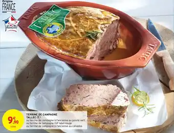 Intermarché Tallec Terrine de Campagne offre