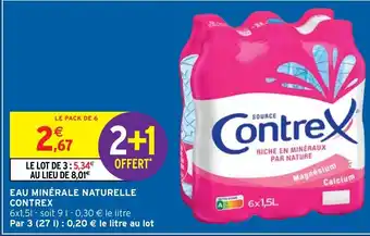 Intermarché Contrex Eau Minérale Naturelle offre