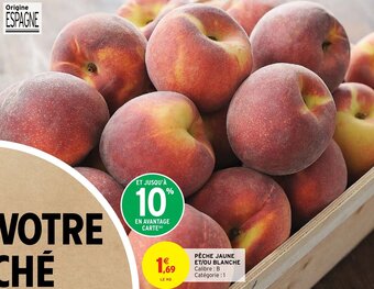 Intermarché Pêche jaune et/ou blanche offre