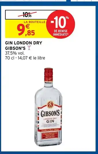 Intermarché Gibson's Gin London Dry offre