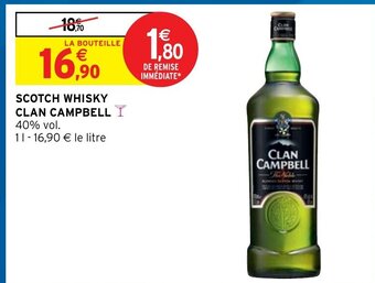 Intermarché Clan Campbell Scotch Whisky offre