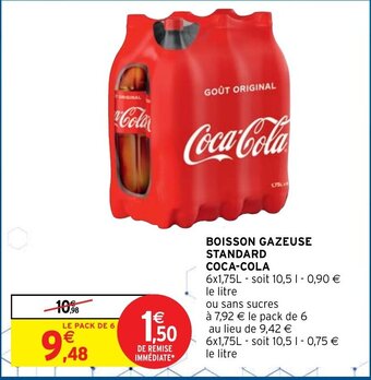 Intermarché Coca-Cola Boisson Gazeuse Standard offre