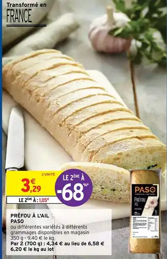 Intermarché Préfou à l'Ail Paso offre