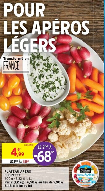 Intermarché Plateau Apéro Florette offre