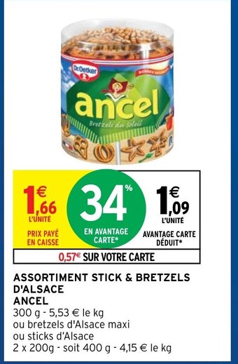 Intermarché Ancel Assortiment Stick & Bretzels D'Alsace offre