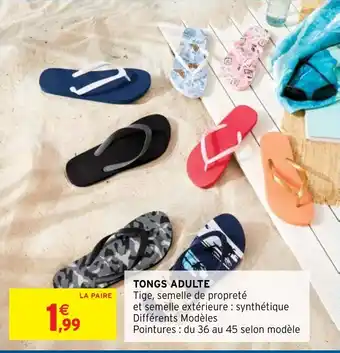 Intermarché Tongs Adulte offre