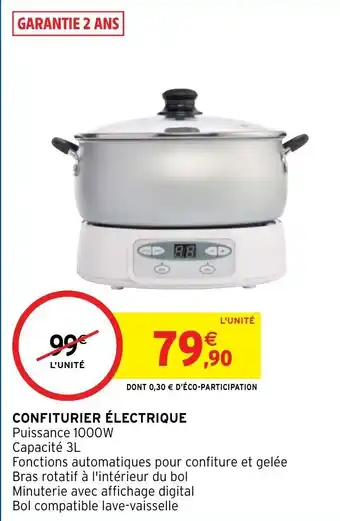 Intermarché Confiturier Électrique offre
