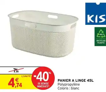 Intermarché Panier A Linge 45L offre