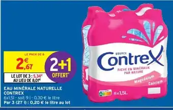 Intermarché Hyper Contrex Eau Minérale Naturelle offre