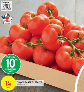 Intermarché Hyper Tomate Ronde En Grappe offre